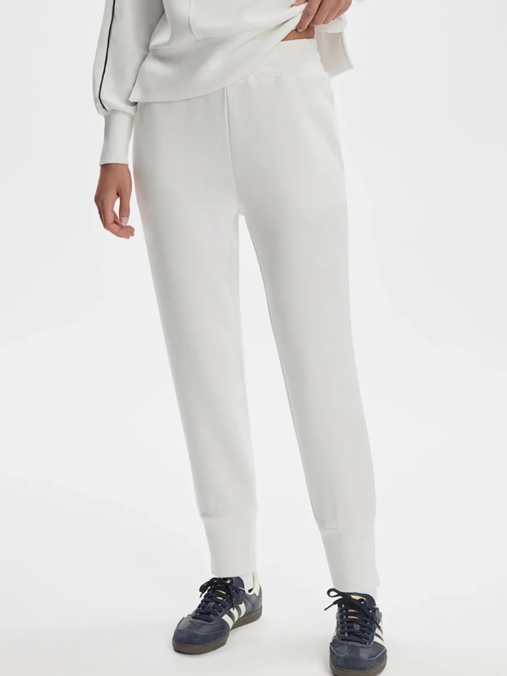 Varley DoubleSoft The Slim Cuff Pants 25" Jogger - IVORY MARL - SMALL